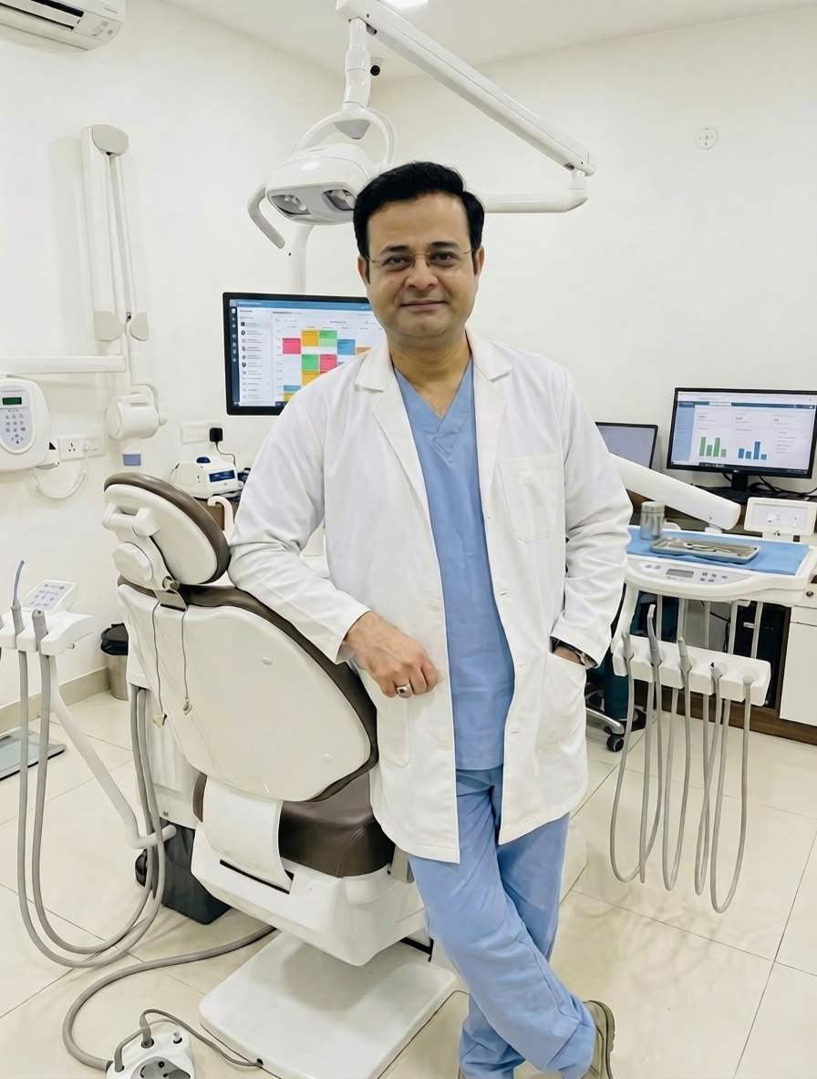Dr. Abhishek Singh - Best dentist in Lucknow with 18+ years experience